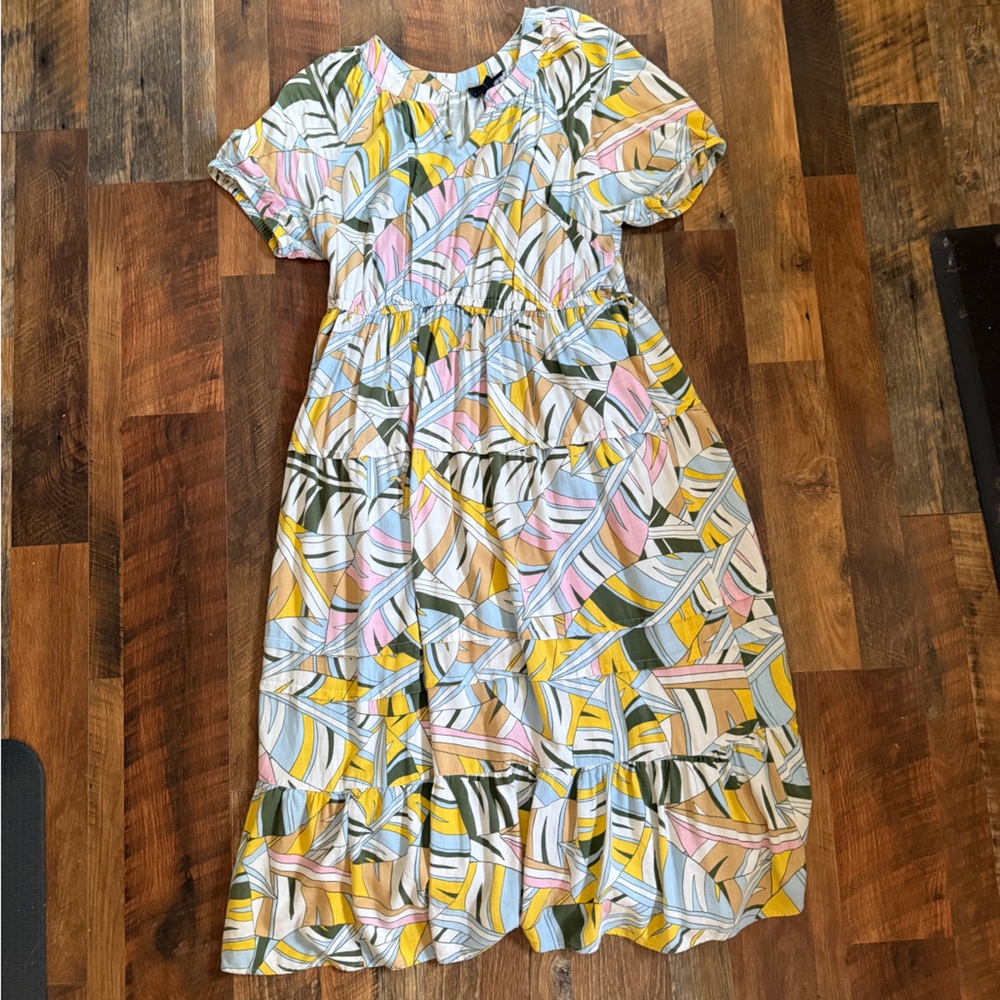 Lane Bryant Floral Summery Maxi Dress Tiered size 18
